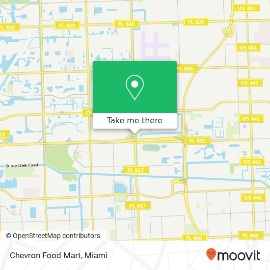 Chevron Food Mart map