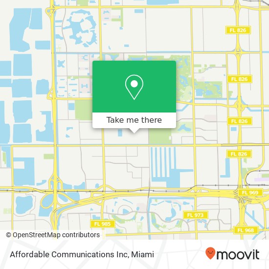 Affordable Communications Inc map