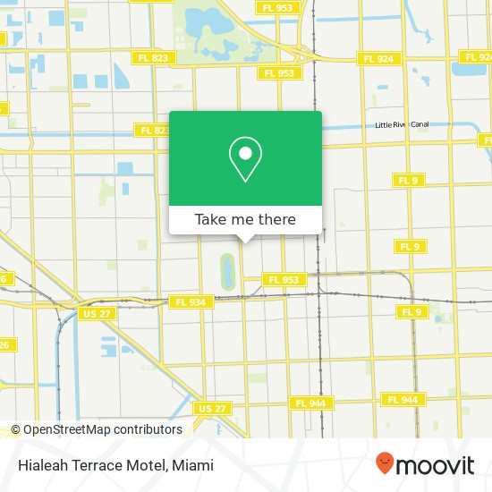 Mapa de Hialeah Terrace Motel