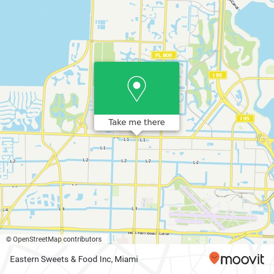 Mapa de Eastern Sweets & Food Inc