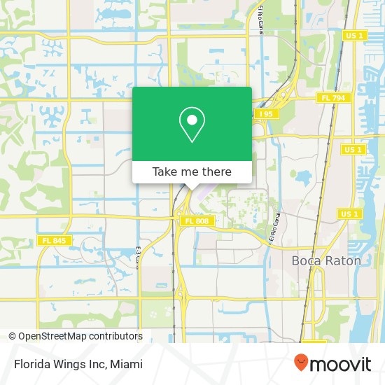 Florida Wings Inc map