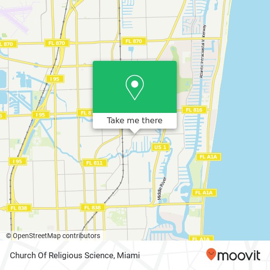 Church Of Religious Science map