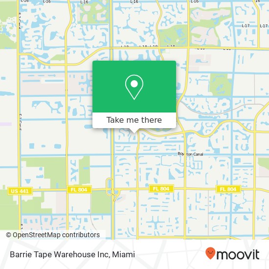 Mapa de Barrie Tape Warehouse Inc