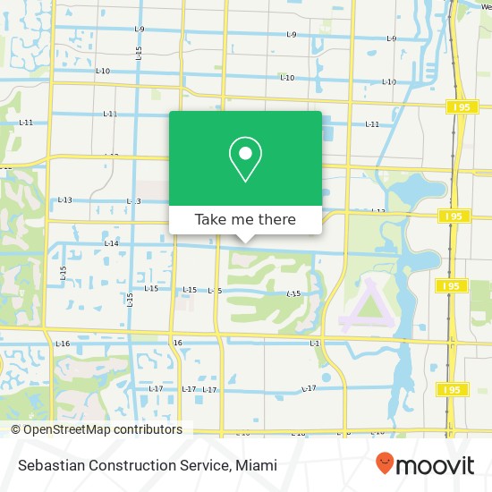 Sebastian Construction Service map