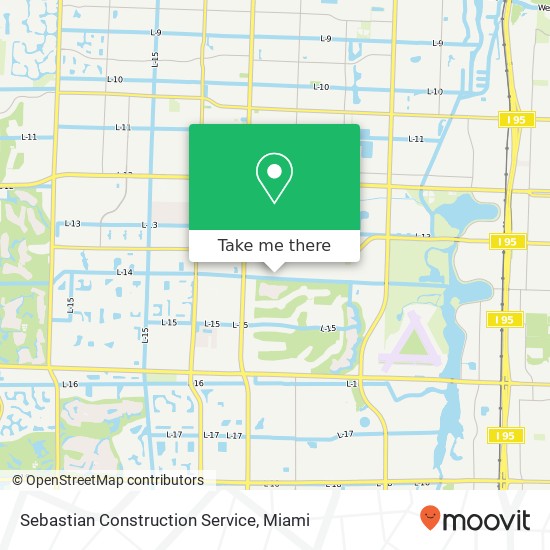 Mapa de Sebastian Construction Service