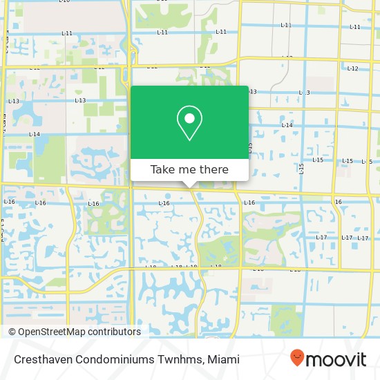 Cresthaven Condominiums Twnhms map