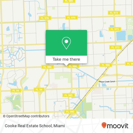 Mapa de Cooke Real Estate School