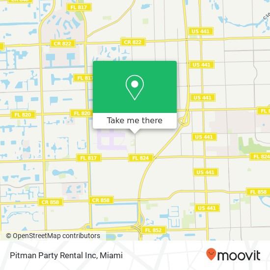 Pitman Party Rental Inc map