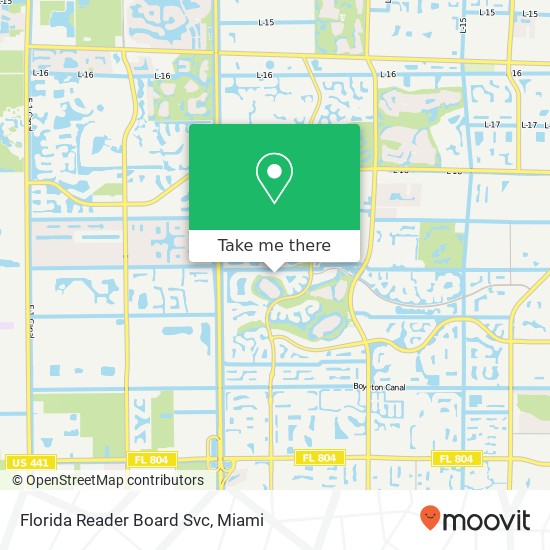 Mapa de Florida Reader Board Svc