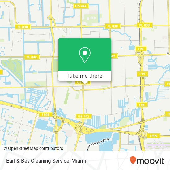 Mapa de Earl & Bev Cleaning Service