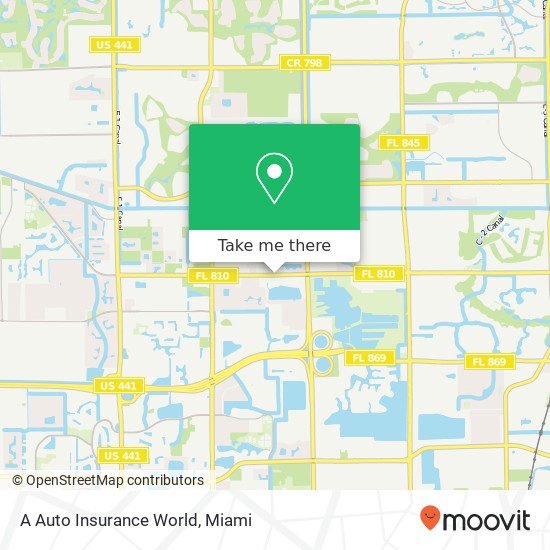 A Auto Insurance World map