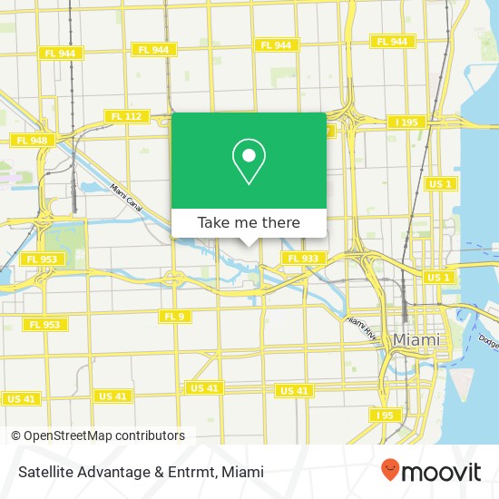 Mapa de Satellite Advantage & Entrmt