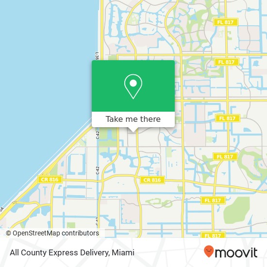 All County Express Delivery map