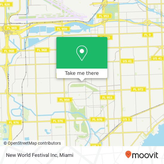 Mapa de New World Festival Inc