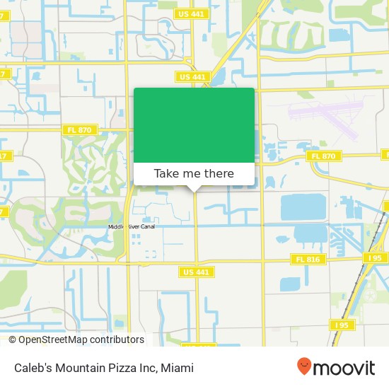 Caleb's Mountain Pizza Inc map