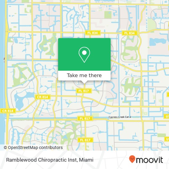 Ramblewood Chiropractic Inst map