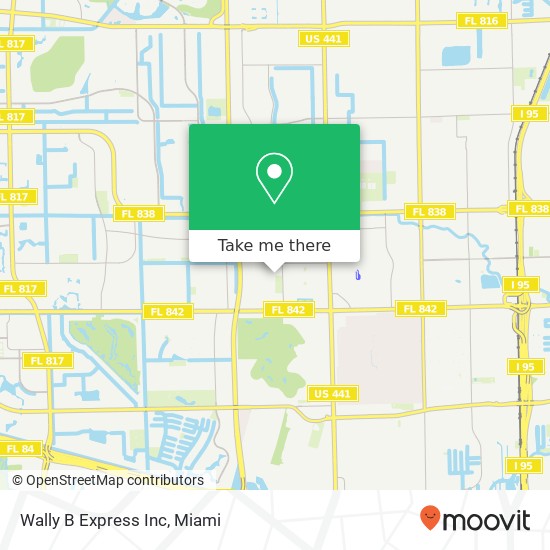 Wally B Express Inc map