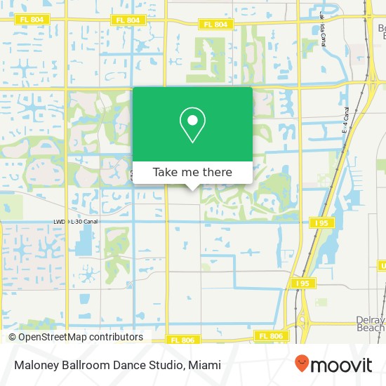 Mapa de Maloney Ballroom Dance Studio