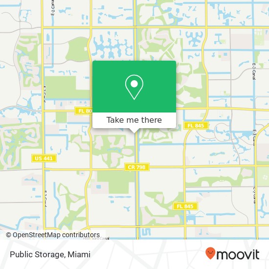 Public Storage map