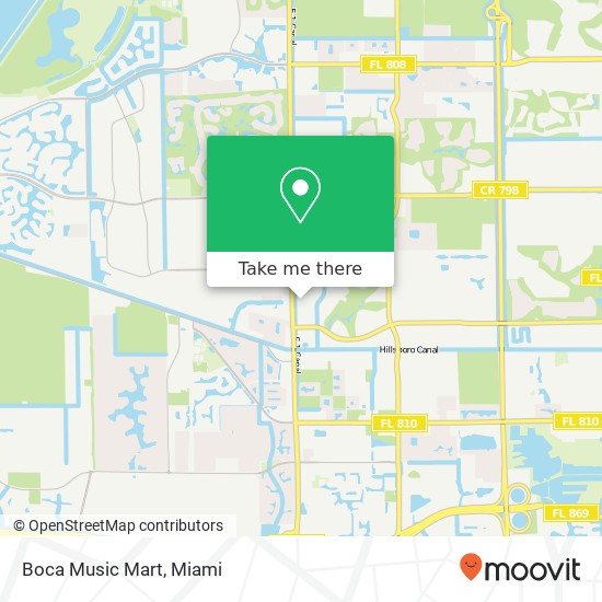 Boca Music Mart map