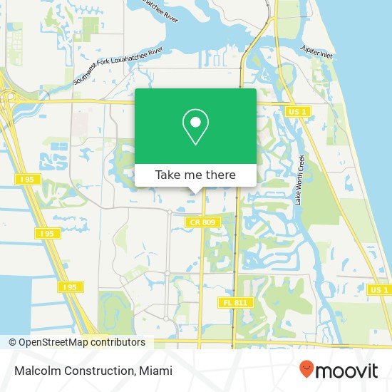 Malcolm Construction map