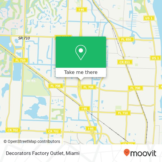 Mapa de Decorators Factory Outlet