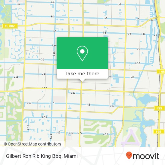 Gilbert Ron Rib King Bbq map