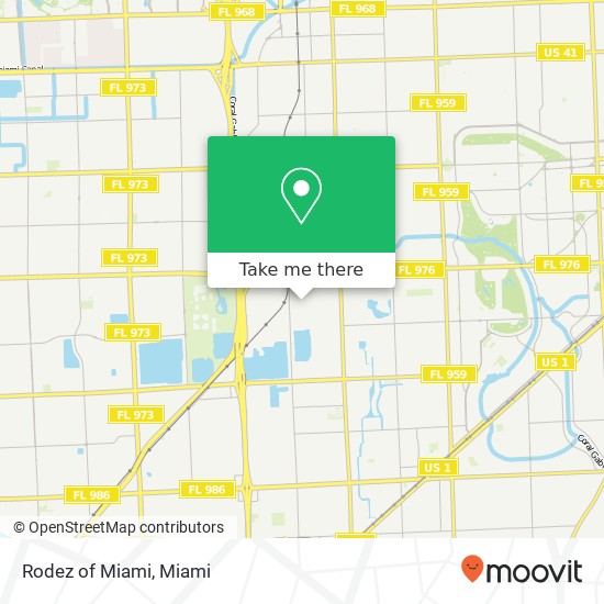 Mapa de Rodez of Miami