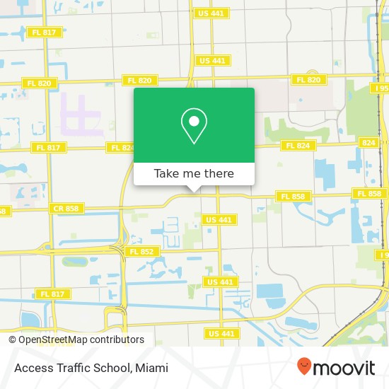 Access Traffic School map