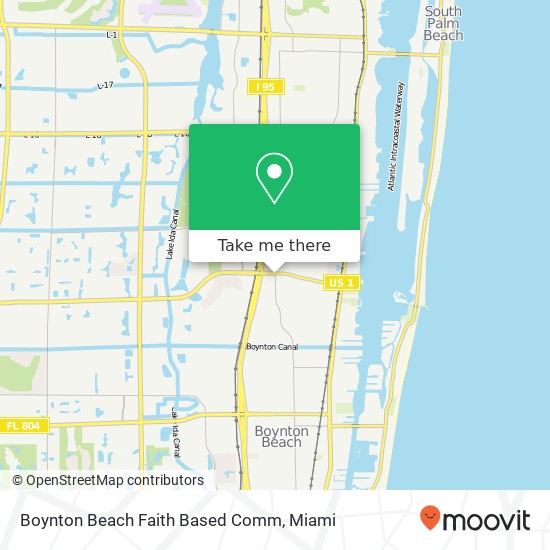 Mapa de Boynton Beach Faith Based Comm