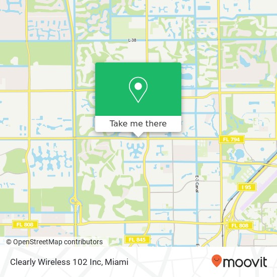 Mapa de Clearly Wireless 102 Inc