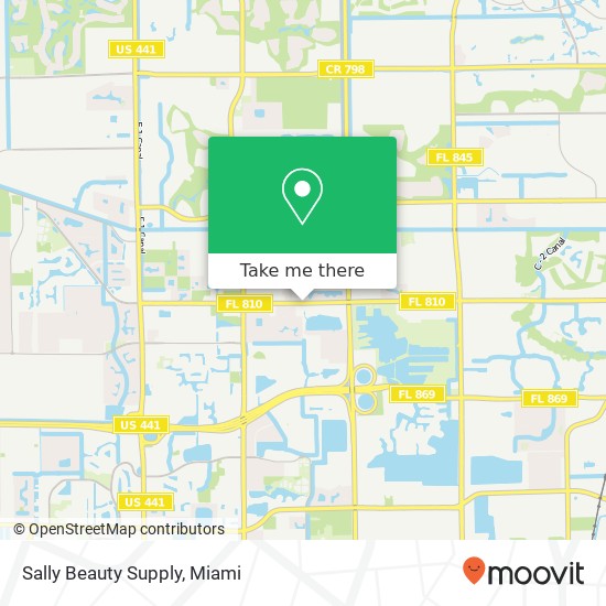 Mapa de Sally Beauty Supply