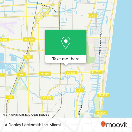 Mapa de A-Dooley Locksmith Inc