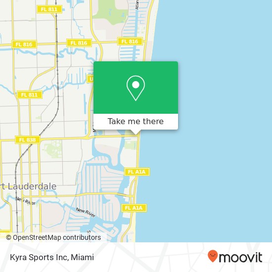 Kyra Sports Inc map