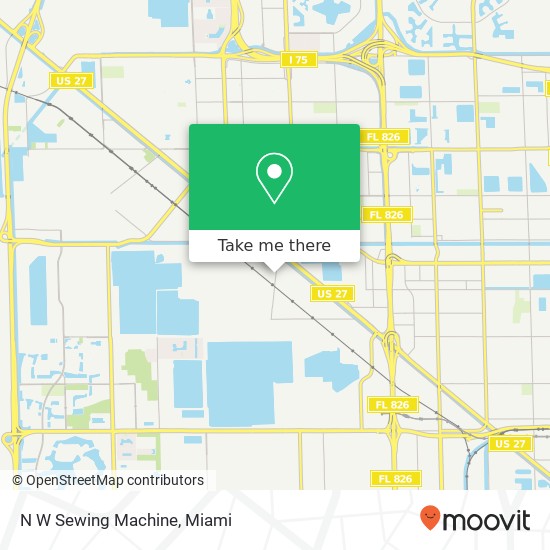 N W Sewing Machine map