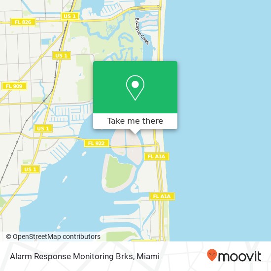 Alarm Response Monitoring Brks map