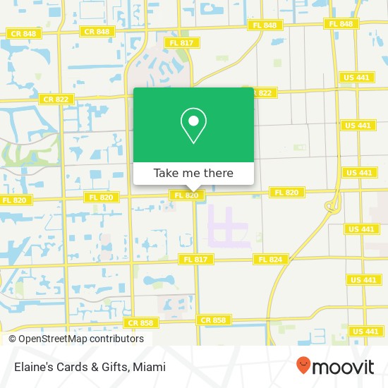 Elaine's Cards & Gifts map