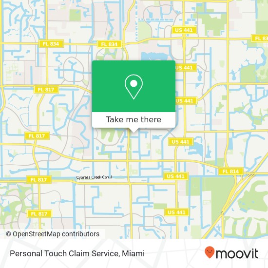 Mapa de Personal Touch Claim Service