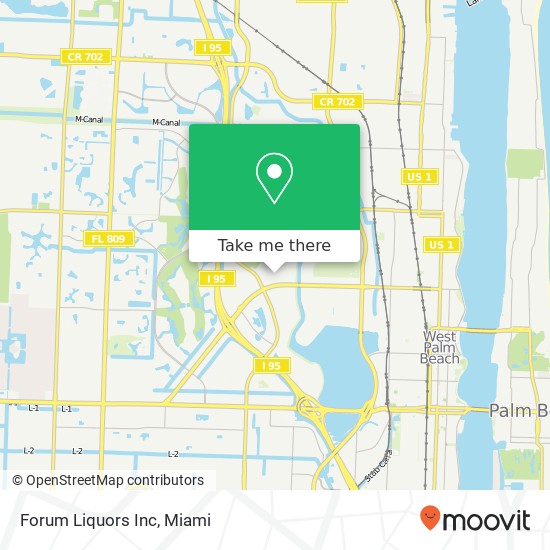 Mapa de Forum Liquors Inc