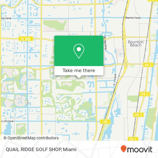 QUAIL RIDGE GOLF SHOP map