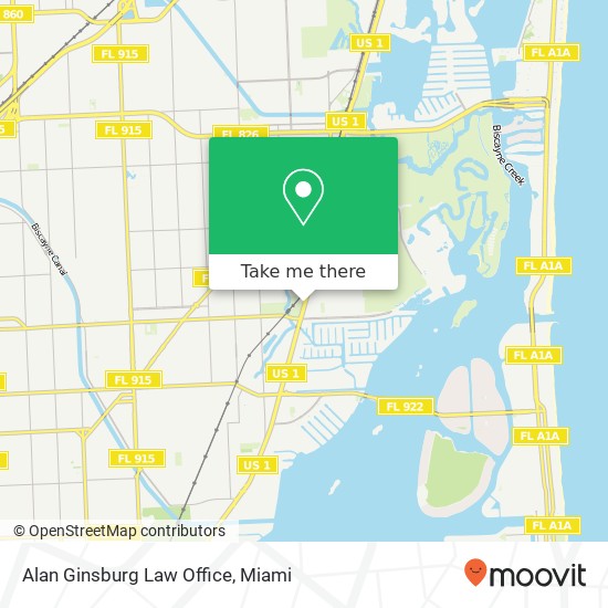 Alan Ginsburg Law Office map