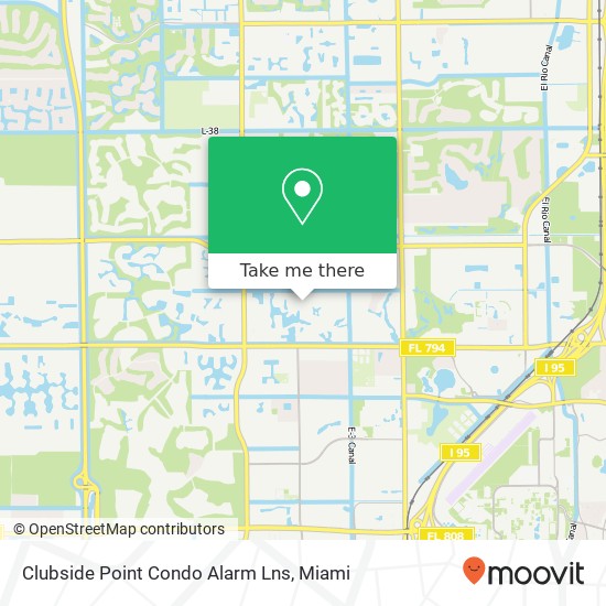 Mapa de Clubside Point Condo Alarm Lns