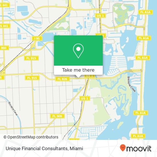 Mapa de Unique Financial Consultants