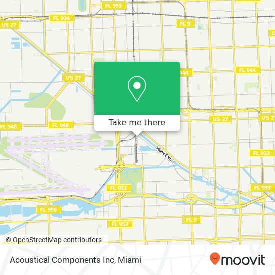 Acoustical Components Inc map