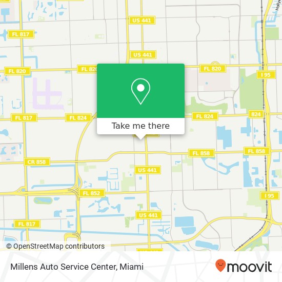 Mapa de Millens Auto Service Center