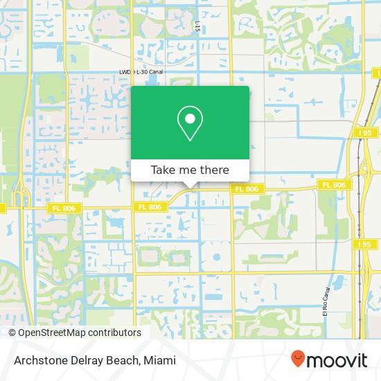 Mapa de Archstone Delray Beach