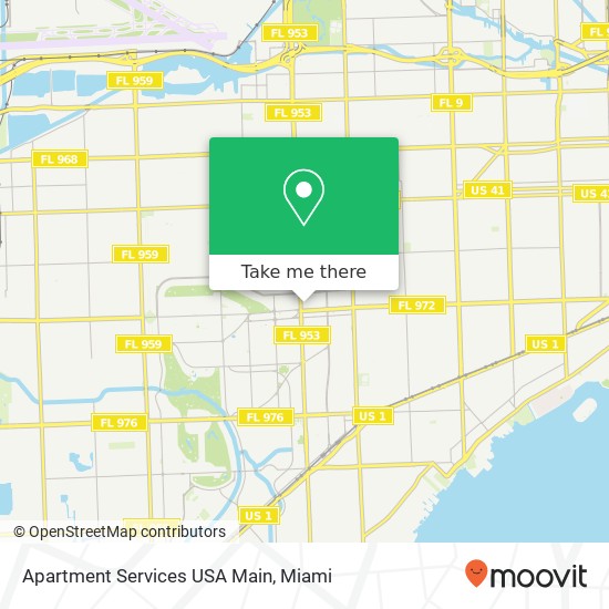 Mapa de Apartment Services USA Main