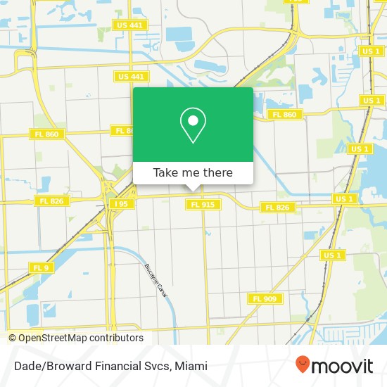 Mapa de Dade/Broward Financial Svcs