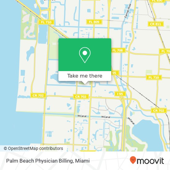 Mapa de Palm Beach Physician Billing