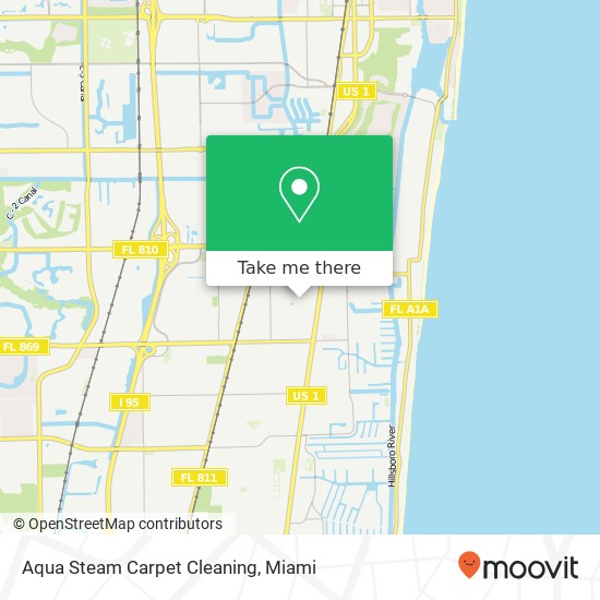 Mapa de Aqua Steam Carpet Cleaning